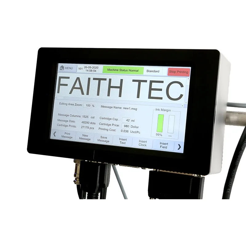 Машина за автоматично отпечатване на номера на Faith Термопринтер на етикети Машина за печат на датата на изтичане на срока на годност Blast маркиране на найлонова торбичка - 0