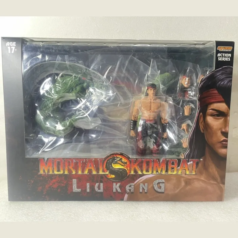 В присъствието на Оригинални играчки St Буря Mortal Kombat Liu Kang Фигурка на герой от Аниме Колекция от Играчки Модел - 0