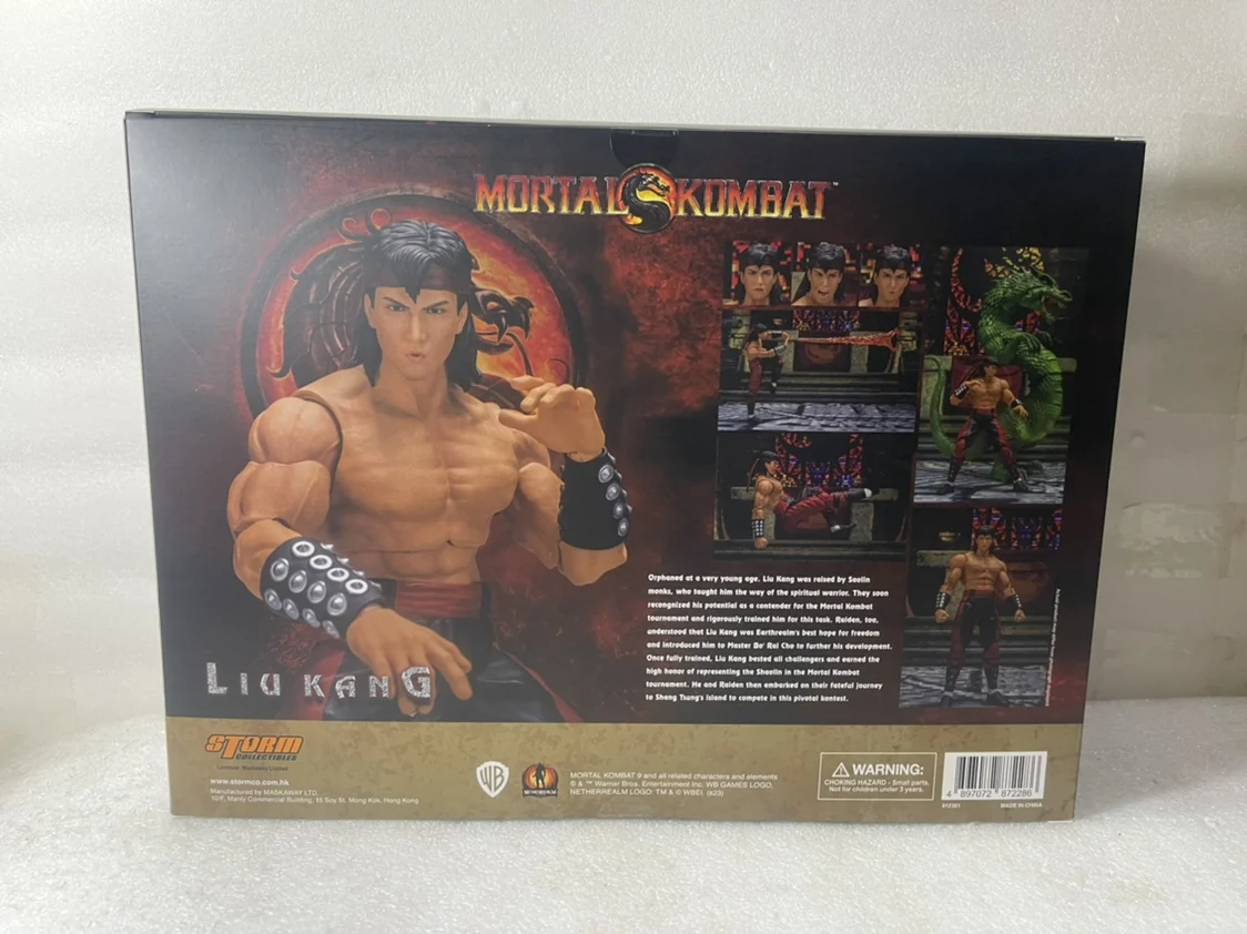 В присъствието на Оригинални играчки St Буря Mortal Kombat Liu Kang Фигурка на герой от Аниме Колекция от Играчки Модел - 1