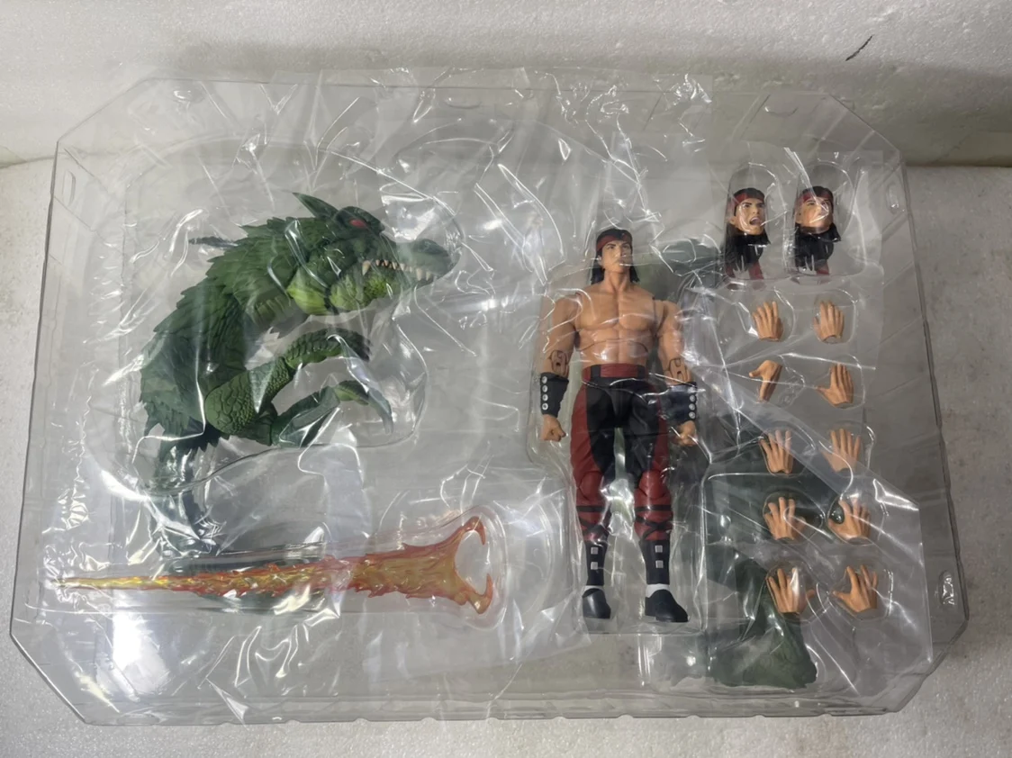 В присъствието на Оригинални играчки St Буря Mortal Kombat Liu Kang Фигурка на герой от Аниме Колекция от Играчки Модел - 2