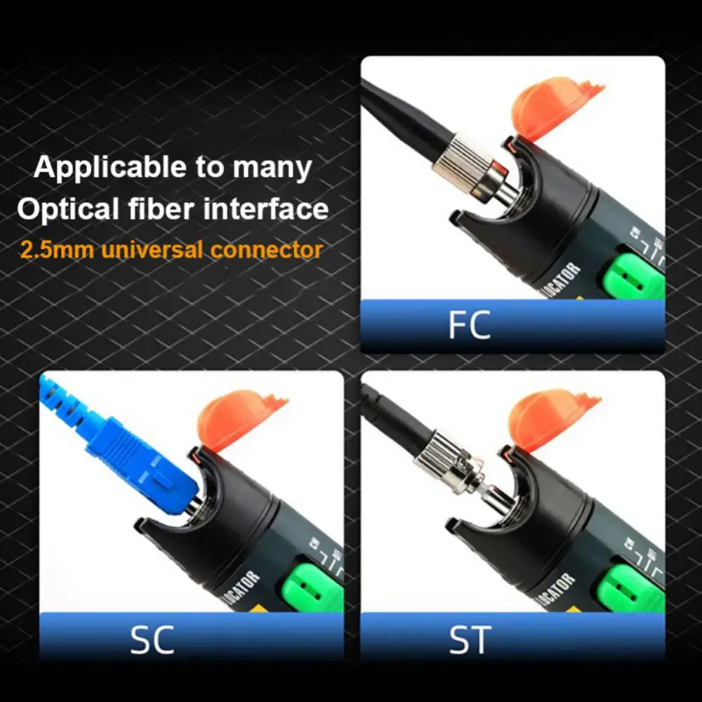 1/2 бр. Безплатна доставка COMPTYCO VLF 50 Mw Визуален Дефектоскоп, Тестер оптичен кабел с обхват от 5-50 км VFL може да изберете LC-адаптер за - 1