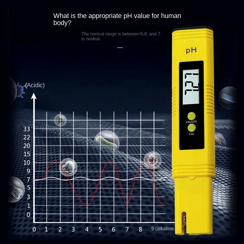 Преносим Цифров Измерител за Киселинността Тип PH-Дръжки С Висока Точност 0.01 PH-Тестер За проверка на Качеството на Водата В Басейна и Аквариум - 1