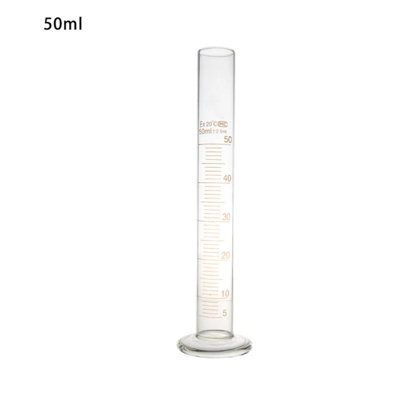 Стъклена Градуированный цилиндър, измеряющий Одинарную на метричната скала 5 ml / 10 ml / 25 мл / 50 мл - 1