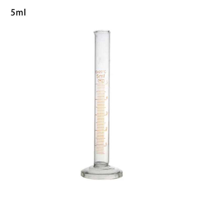 Стъклена Градуированный цилиндър, измеряющий Одинарную на метричната скала 5 ml / 10 ml / 25 мл / 50 мл - 2