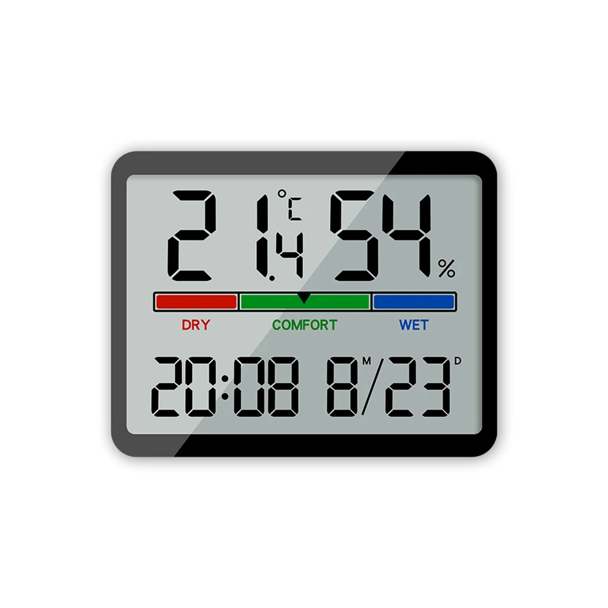 Digital alarm clock, измерване на температура и влажност на въздуха, часовници, Мултифункционален домашен електронен будилник за помещения-A - 1