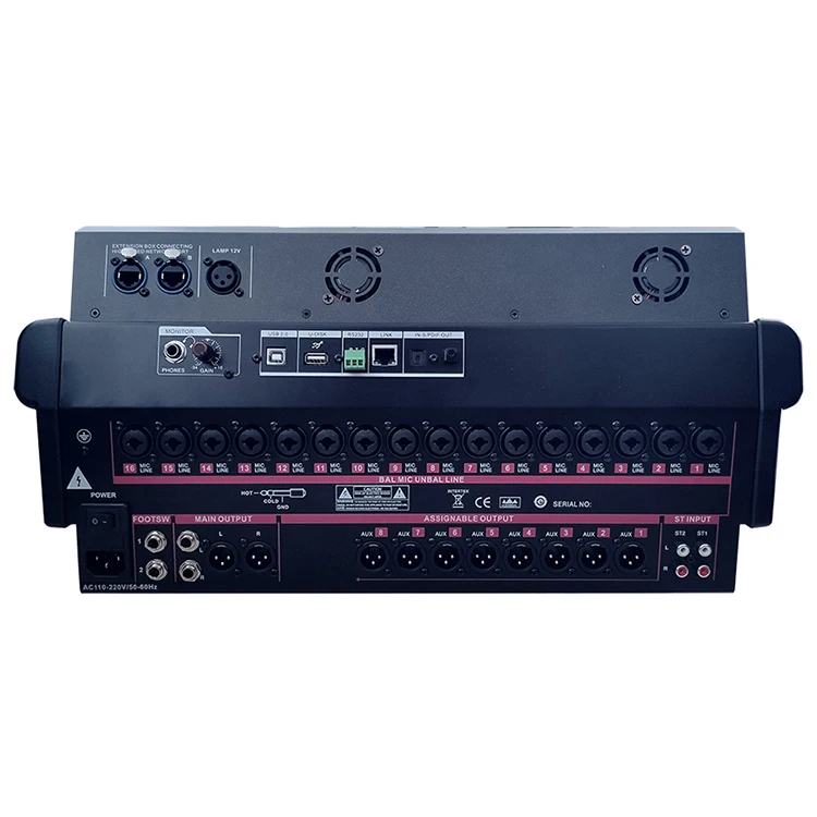 YYHC DJ mixer, USB Audio Mixer Professional 20 канален ефект Нов дизайн Цифров микшерная конзола вградена звукова карта сензорен екран - 1