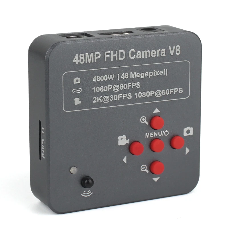 48MP 2K 1080P HDMI USB Цифров Видео Монокулярный Микроскоп, Камера 130X Увеличение C-Mount Обектив За Телефон Средства За Ремонт на Спояване на печатни Платки - 1