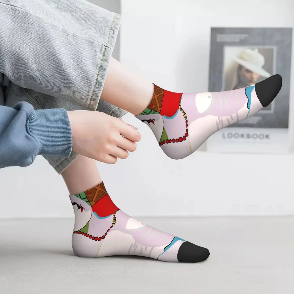 Готини Чорапи на Мечтите Пикасо Мъжки Дамски Топли Спортни баскетболни чорапи с 3D-печат на Пабло Пикасо - 4