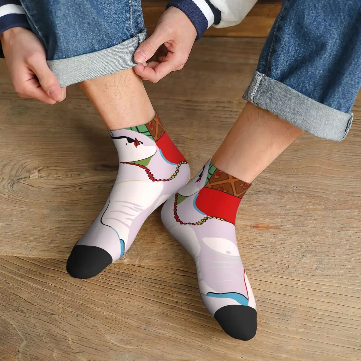 Готини Чорапи на Мечтите Пикасо Мъжки Дамски Топли Спортни баскетболни чорапи с 3D-печат на Пабло Пикасо - 5