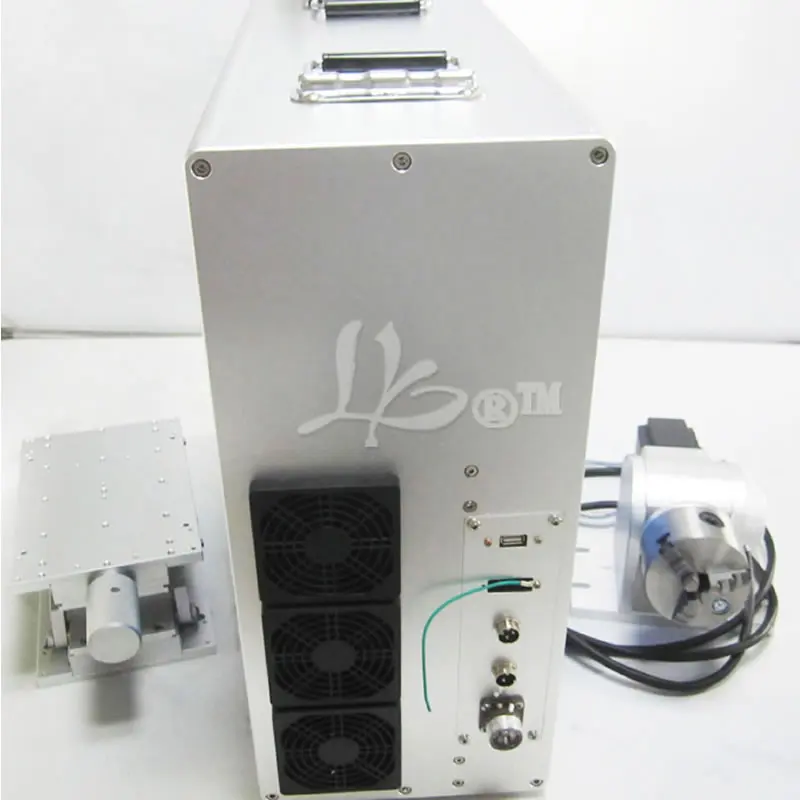 20 W оптичен лазер машина за маркиране на метал, Гравиране за обработка на дърво, PVC, пластмаса - 3