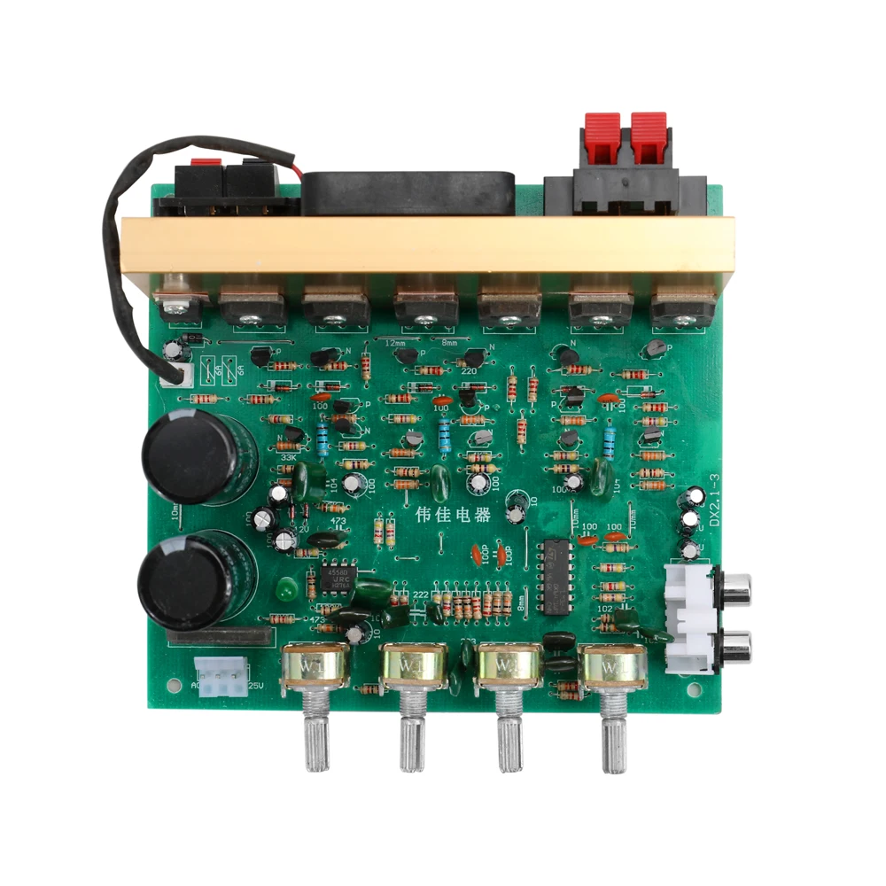 DX-2.1 Такса Аудиоусилителя Голяма мощност, Канален Субуфер с Висока Мощност, Двойно Домашно Кино AC18V-24V САМ Sound Machine Board - 3