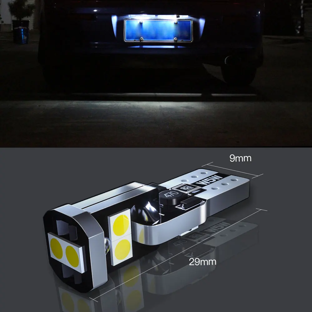 2 бр., led лампа за осветление регистрационен номер, Аксесоари Canbus за Peugeot 108 2014 2015 - 5