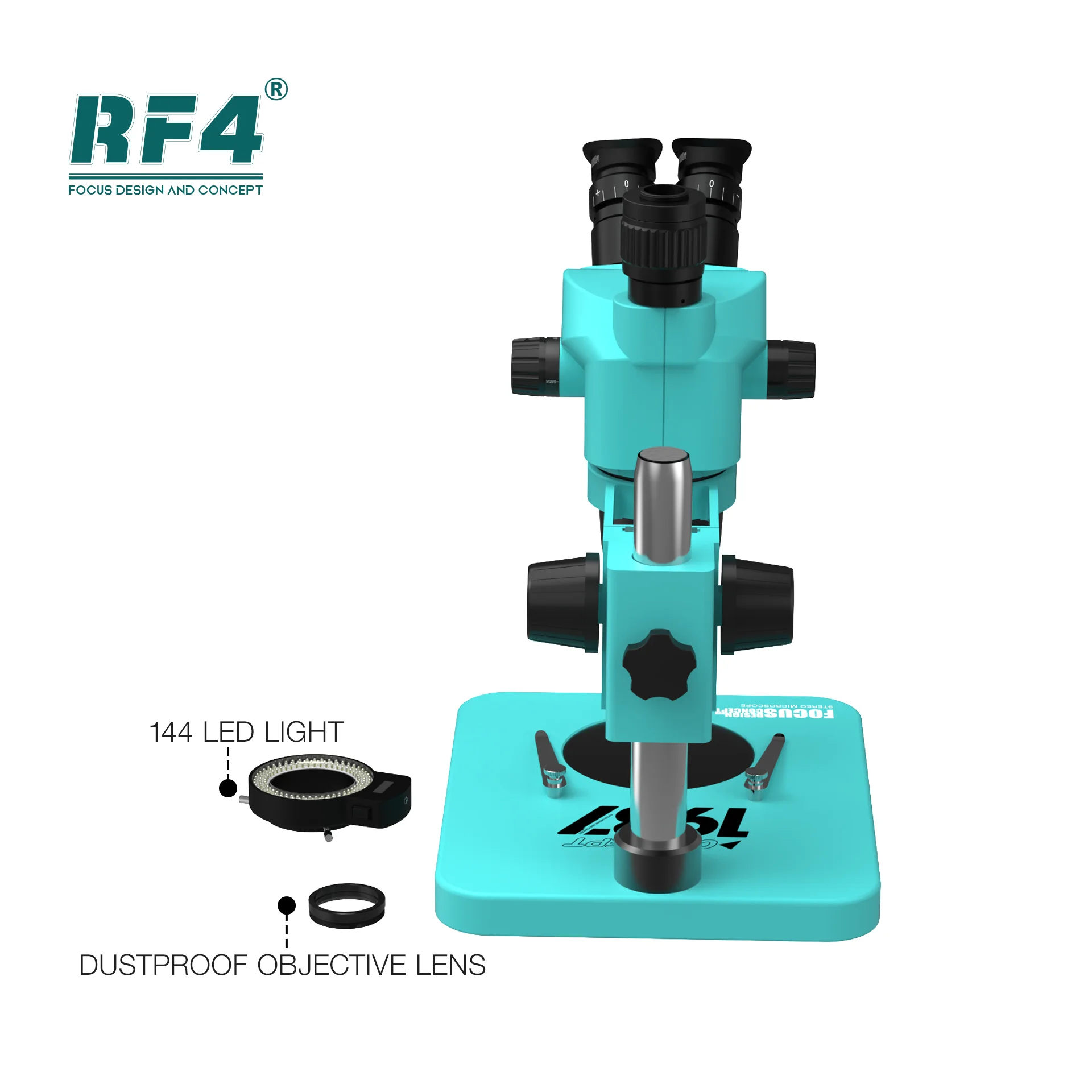 RF4 6,5-55-кратно механично увеличение на дръжката за заключване, Триокулярный микроскоп, подходящ за ремонт на мобилни телефони, оценка на бижута RF-27PRO - 1