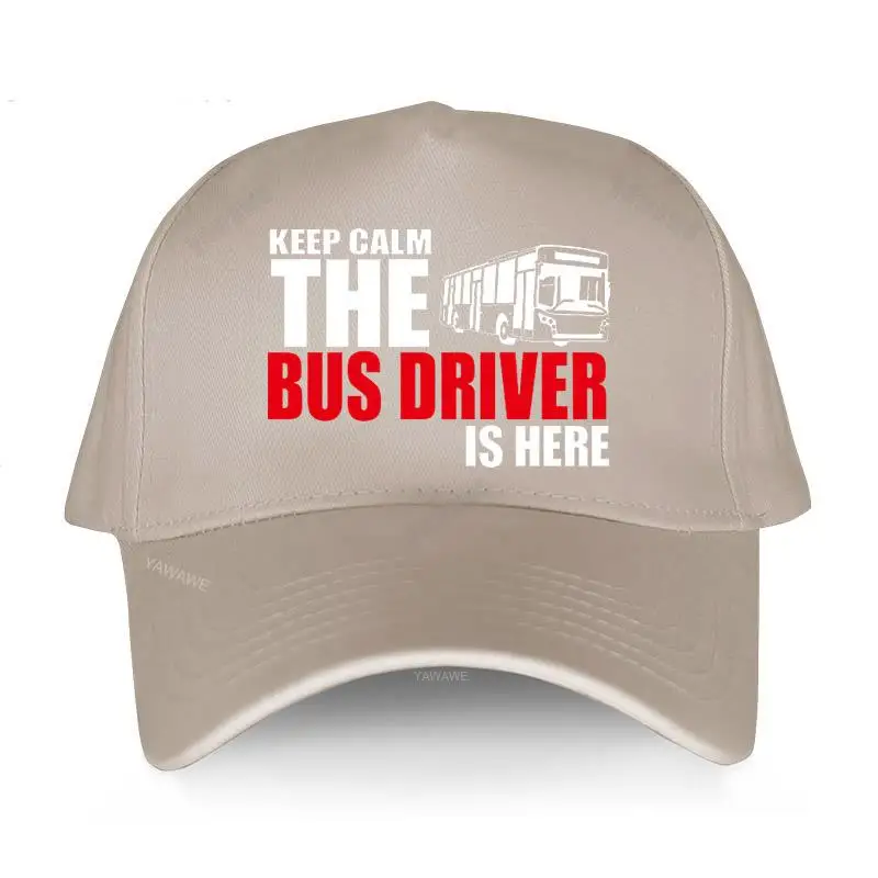 Нова удобна бейзболна шапка Sunlight Men шапка за почивка, запазете спокойствие, Шофьорът на автобуса е тук, лидер на продажбите, шапки, летни шапки за улицата - 3