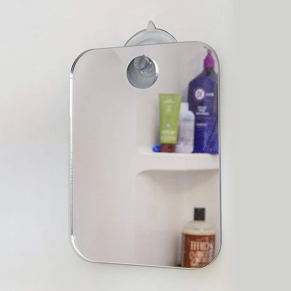 Огледало за душ, огледало за бръснене, без замъгляване, Инструмент за баня, стоки от първа необходимост, Джобно огледало за пътуване за жени, огледало за баня - 2