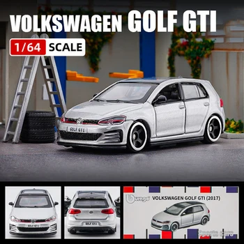 Bburago Скалата 1:64 VOLKSWAGEN GOLF GTI Умален Модел на Автомобил От Сплав, Монолитен под налягане Копие на Колекционерски Играчки За Момчета, Подаръци
