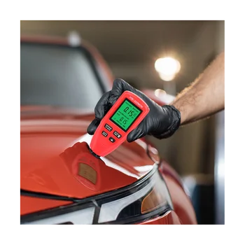 Цифров дебелометрия HW300MINI Тестер Автоматичен апарат за измерване на боята на автомобила Уред за измерване на слой боя Инструмент Червен