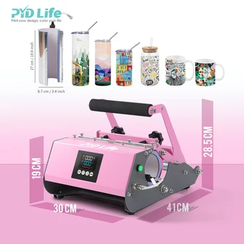 PYD Life RTS В присъствието на 20 мл 30 мл Розово и тюркоаз сублимационен печат на машина за термопрессов сублимация печат 110