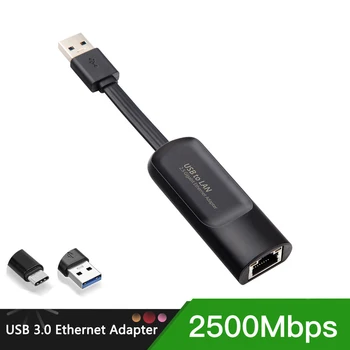 2,5 G Кабелен Адаптер USB 3.0 Ethernet към Преобразувател RJ-45 Type-C Мрежата Център на Локална мрежа За Windows 7/8/10 MAC Безплатен Драйвер за Продажба на Едро