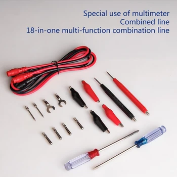 Висококачествени тест кабели за мултицет 18 в 1 с отвертка тип 