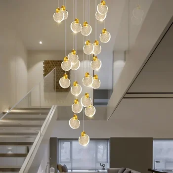 Скандинавски декор за дома, трапезария, окачена лампа, вътрешно осветление, кристален лампа, окачена лампа, полилеи, осветителни тела за хол