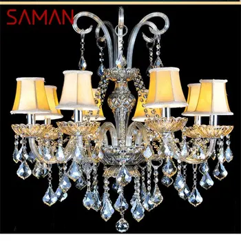 Луксозен полилей SAMAN, Модерното led осветление, Креативни Декоративни осветителни тела за дома, хол, трапезария, спалня