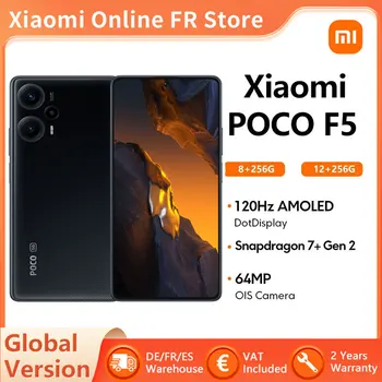 Глобалната версия на Xiaomi mi POCO F5 5G смартфон Snapdragon 7 + Gen 2 Восьмиядерный 120 Hz Поток AMOLED DotDisplay 64-Мегапикселова Камера, NFC