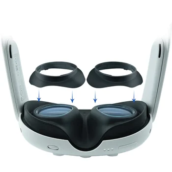 За Oculus Quest 3 VR Магнитни рамки за очила с быстроразъемным скоба за Защита на лещи за очила за виртуална реалност (без обектив)