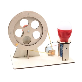 Комплекти за научни експерименти с електрически крушки за ръчен генератор на електроенергия за ученици от 8 години＋ Y9RF