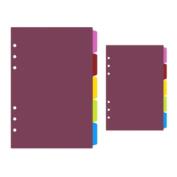 5x цветни разделители за индекси, разделители за 6-верига притурки
