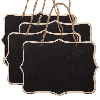 Подвесная Черна дъска Декорация на дома, Мини-Черна дъска Класни дъски Сватбени Дървени