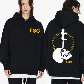 Качулки FOG Gbrs Forward Observations Group Мъжки hoody с качулка в стил готик скелет в стил харадзюку, модерен пуловер оверсайз дизайн.