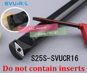 S25S-SVUCR16, Фабрика за доставка на инструмент за вътрешно токарной обработка под ъгъл 95 градуса, За VCMT1604, расточная планк, CNC струг