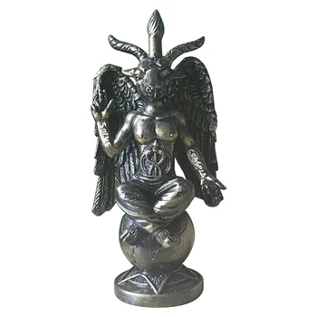 Скулптура на сатанински идол Бафомета, дзен-медитация, статуята на Козел с магически крило, занаяти, изработени от смола, религиозни орнаменти, декорация на дома A