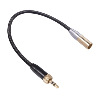 1 Бр. аудио микрофон, кабел с вътрешна резба 3.5 мм от щепсела до MINI XLR 3PIN кабел-адаптер за огледално-рефлексен фотоапарат
