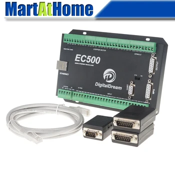 EC500 Ethernet 3/4/5/6 Ос Mach3 Карта за контрол на трафика с ЦПУ Breakout Board 460 khz 24 vdc Подкрепа MPG и Стъпка с/Серво