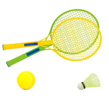 Комплект детски тенис ракети с играчки за тенис ракета за деца или бебета (3-5 години), занимаващи се със спорт на открито