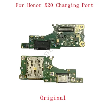 Оригинален USB порт за зареждане, гъвкав кабел за ремонт на платки зарядно устройство конектор Huawei Honor X20