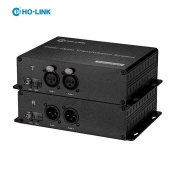 2-канален балансиран удължител XLR аудио оптичен датчик за система за цифрово аудиовещания аудио-оборудване за оптични