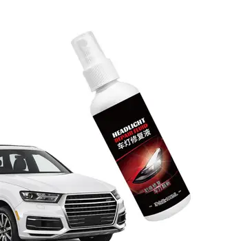 Течност за почистване на автомобилни фарове Спрей за възстановяване на фарове за Пречистване на автомобилни фарове Течност за полиране от виолетови Лещи на светлина