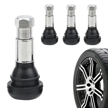 4шт Прът клапан бескамерной гуми Универсален за стандартни клапани, гуми издръжливи и устойчиви на корозия Бескамерный клапан гуми за автоинструментов