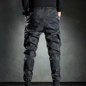 Мъжки Мъжки панталони, Спортни улични Спортни панталони, Градски панталони-карго с еластична гумена лента за кръста, Абсолютно нови, здрави, практични