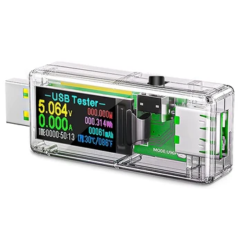 Тестер USB 3.0, монитор цифров мултицет с цветен дисплей IPS монитор напрежение и ток, тестер зададено измерване на мощност DC 5.1 A /30V/150W