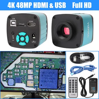 SONY IMX291 48MP 4K Промишлен Видеомикроскоп Камера HD 60 кадъра в секунда HDMI USB Изход C-Mount Софтуер За персонални КОМПЮТРИ За Ремонт на Спояване на печатни Платки IC