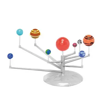 Набор от Слънчевата система, направи си САМ, модел Астрономическа на Планетата, Играчка подарък, Образователни Играчки на Слънчевата система С бои И четки, Научен Слънчев