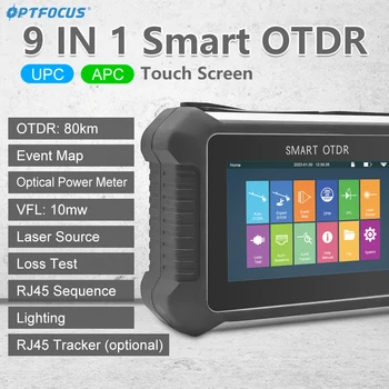 Тестер за OTDR СЪС Сензорен Екран OPTFOCUS 1310 1550 nm 9 В 1 машина за висока точност на Теста Анализ OPM VFL Test Tool Безплатна Доставка