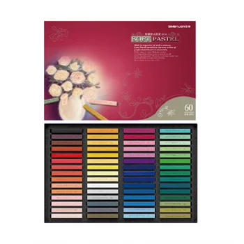 SIMBALION Нетоксични Цветни Меки Пастели / Пастели / Пръчки / Моливи 12/24/36/48/60 цветове За Рисуване, Оцветяване, Канцеларски материали