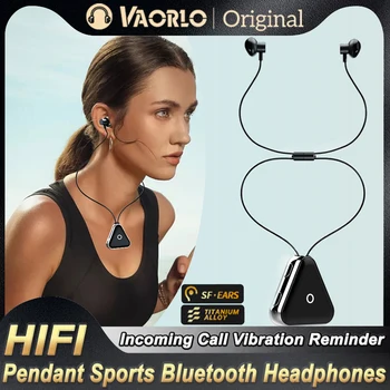 Нови висящи Bluetooth слушалки 5.3 Напомняне за вибрации при входящо повикване, на слушалката е HI-Fi, стерео уредба, спортни магнитни слушалки на врата