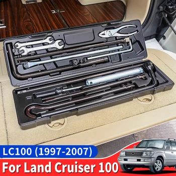 За 1997-2007 Toyota Land Cruiser 100 Задната врата на Багажника Авариен комплект с инструменти LC100 Подобрени Аксесоари за интериора Модификация