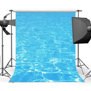  Фон със синя вода за фотография, текстурный фон за снимки за фотографи Studio F-1470